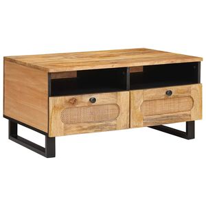 vidaXL Kaffebord Artisan Eik 80 x 54 x 40 cm Massiv mango tre