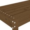 vidaXL Hagebenk honningbrun 80x38x45 cm heltre furu