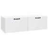 vidaXL Vegghengt TV skap Hvit 98 x 41 x 30 cm Konstruert tre