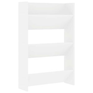 vidaXL Veggskoskap hvit 60x18x90 cm sponplater