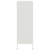 vidaXL Highboard hvit 68x39x113 cm stål