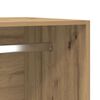 vidaXL Garderobe artisan eik 50x50x200 cm konstruert tre