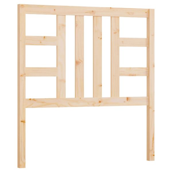 vidaXL Sengegavl 106x4x100 cm heltre furu