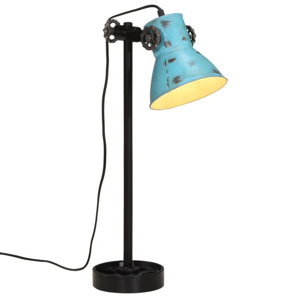 vidaXL Vegglampe 25 W denimbl&aring; 15x15x55 cm E27