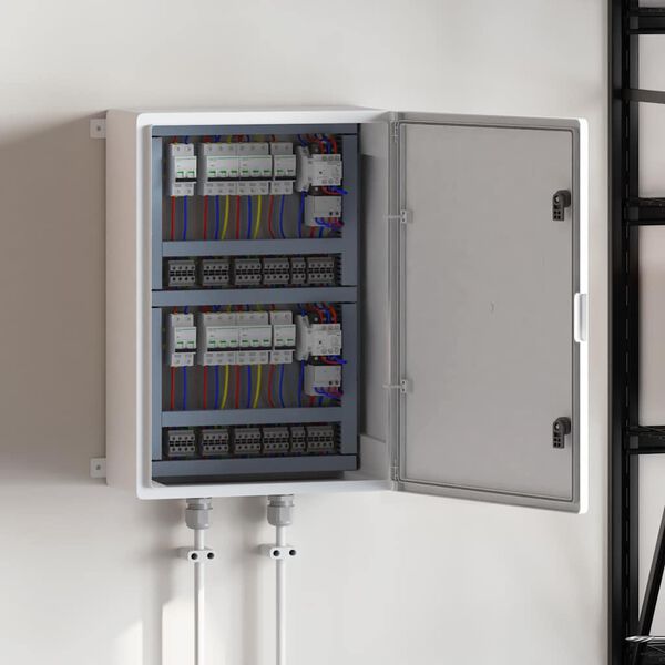 vidaXL Kontrollskap Gr&aring; 47 x 20 x 60 cm ABS-plast