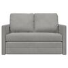 vidaXL Sammenleggbar Sofa seng Lysegr&aring; 122 x 70 x 60 cm Fl&oslash;yel