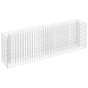 vidaXL Gabion h&oslash;ybed galvanisert st&aring;l 180x30x60 cm