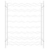 vidaXL Vinstativ for 48 flasker metall hvit