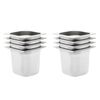 vidaXL Gastronormbeholdere 8 stk GN 1/6 150 mm rustfritt st&aring;l