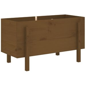 vidaXL H&oslash;ybed for hage honningbrun 101x50x57 cm heltre furu