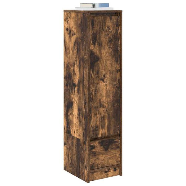 vidaXL Highboard røkt eik 29,5x34x119,5 cm konstruert tre