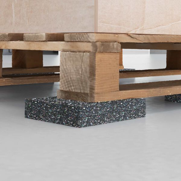 vidaXL Gummiruller Svart Gummi