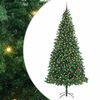 vidaXL Kunstig juletre med 300 LED gr&oslash;nn 300 cm PVC og Metall og Plast