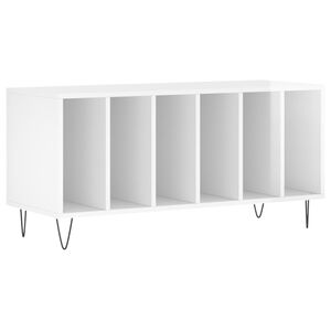 vidaXL Hifi-benk h&oslash;yglans hvit 100x38x48 cm konstruert tre