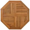 vidaXL Bordplate 80x80x2,5 cm &aring;ttekantet heltre teak