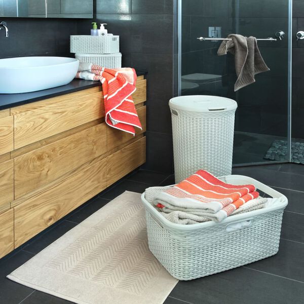 Curver Vaskekurv Style 45L vintage hvit