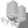 vidaXL Utend&oslash;rs LED Vegglampe 2 stk. Firkant opp/Nedover