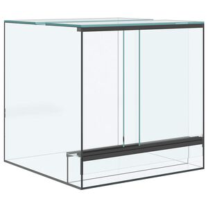 vidaXL Terrarium med lagring Gjennomsiktig 30 x 30 x 30 cm Glass