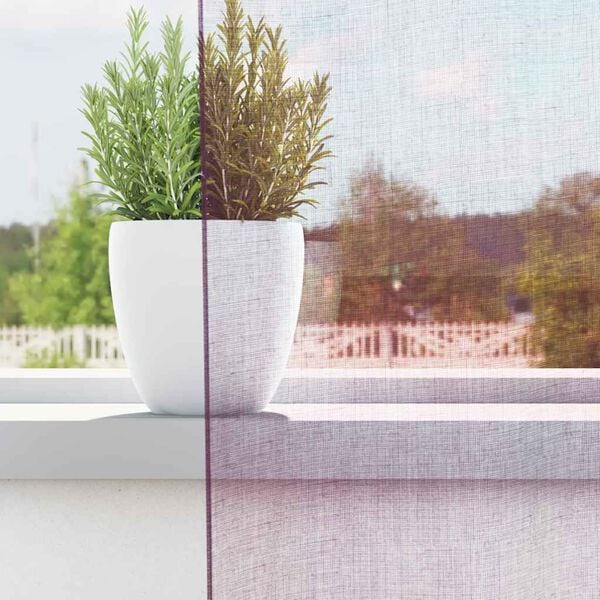 vidaXL Voilegardiner med hemper 2 stk lilla 140x140 cm