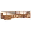 vidaXL Seksjonssofa Sett 7 pcs Naturlig