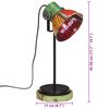 vidaXL Skrivebordslampe 25 W flerfarget 17x17x50 cm E27
