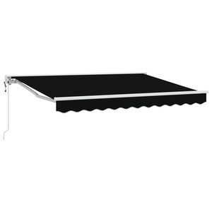 vidaXL Elektrisk Utrekkbar Markise Svart 3 x 2,5 m