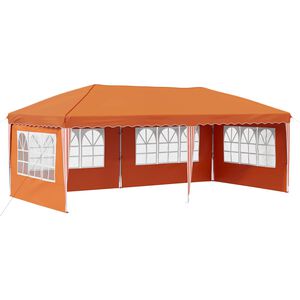 vidaXL Pop-up Festtelt 575 x 289 x 245 cm Oransje