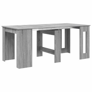 vidaXL Spisebord 180 x 85 x 75 cm Konstruert tre Gr&aring; Sonoma
