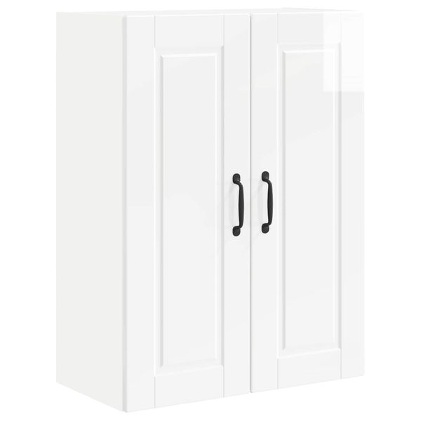 vidaXL Kj&oslash;kkenskap H&oslash;yglanset hvit 60 x 31 x 80 cm Konstruert tre