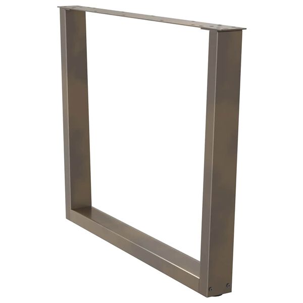 vidaXL Spisebordben V-formet 3 stk naturst&aring;l 100x(72-73,3) cm st&aring;l