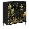 vidaXL Serviesskap RHENEN Svart eik 69 x 33 x 76 cm Konstruert tre