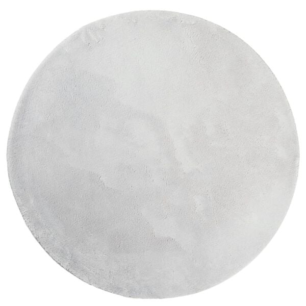 vidaXL Teppe HUARTE kort luv mykt og vaskbart gr&aring; &Oslash; 80 cm