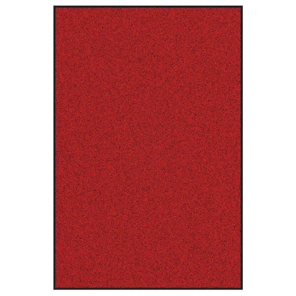 vidaXL D&oslash;rmatte Annet R&oslash;d og svart 120 x 180 cm Polypropylen og vinyl