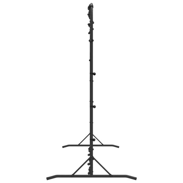 vidaXL Football stoppnett svart 366x90x183 cm HDPE