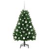 vidaXL Kunstig juletre med 150 LED grønn 120 cm PVC og metall