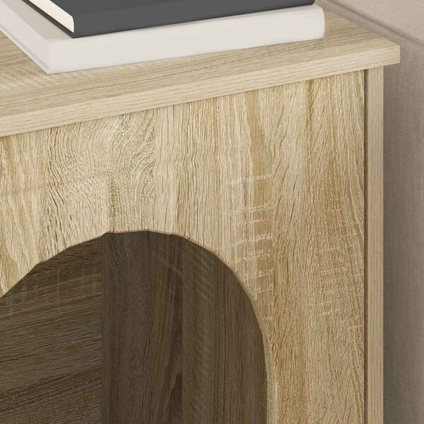 vidaXL Katt Hus Sonoma 53 x 52 x 62 cm Konstruert tre