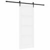 vidaXL Skyved&oslash;r ORKDAL 83 x 211 cm Konstruert tre Hvit og svart