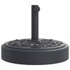 vidaXL Parasollfot for &Oslash;38 / 48 mm stenger 25 kg rund