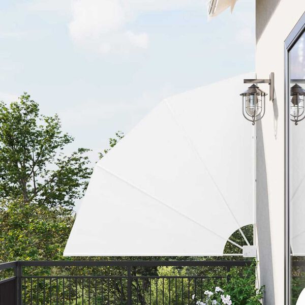 vidaXL Balkong privat skjerm Hvit 140 x 140 cm Polyester