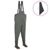 vidaXL Vadebukse med st&oslash;vler gr&oslash;nn st&oslash;rrelse 44