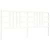 vidaXL Sengeramme med hodegavl hvit 200x200 cm heltre