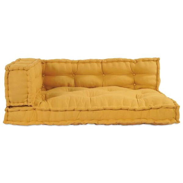 vidaXL Palle sofa pute Gul stoff