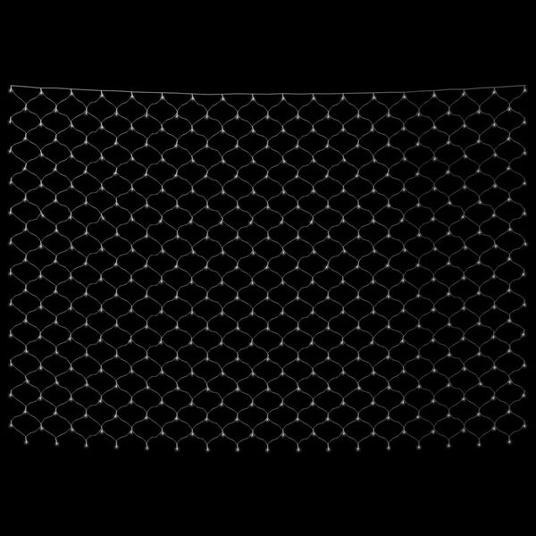 vidaXL Julenettlys kaldt hvitt 3x3 m 306 lysdioder innendørs og utendørs