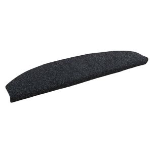 vidaXL Selvlimende trappematter 15 stk. 80 x 24,5 x 3,5 cm Svart