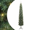 vidaXL Kunstig juletre med 300 LED gr&oslash;nn 270 cm PVC og st&aring;l og plast