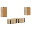 vidaXL TV-benksett 4 pcs Sonoma eik Konstruert tre