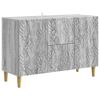 vidaXL Serviesskap Gr&aring; Sonoma 89 x 34,5 x 60 cm Konstruert tre