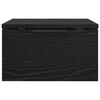vidaXL Nattbordskap 2 pcs Svart Eik 34 x 30 x 20 cm Konstruert tre