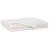 vidaXL Vektet Teppe Hvit 200 x 225 cm 9 kg 100% Bomull 205T