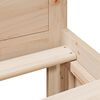 vidaXL Sengeramme uten madrass med hodegavl 120x190 cm heltre furu